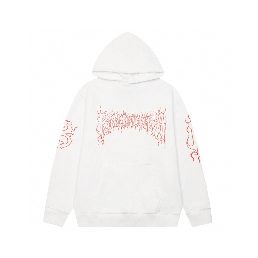 BALENCIAGA HOODIE ‘DARKWAVE ROUND IN WHITE’