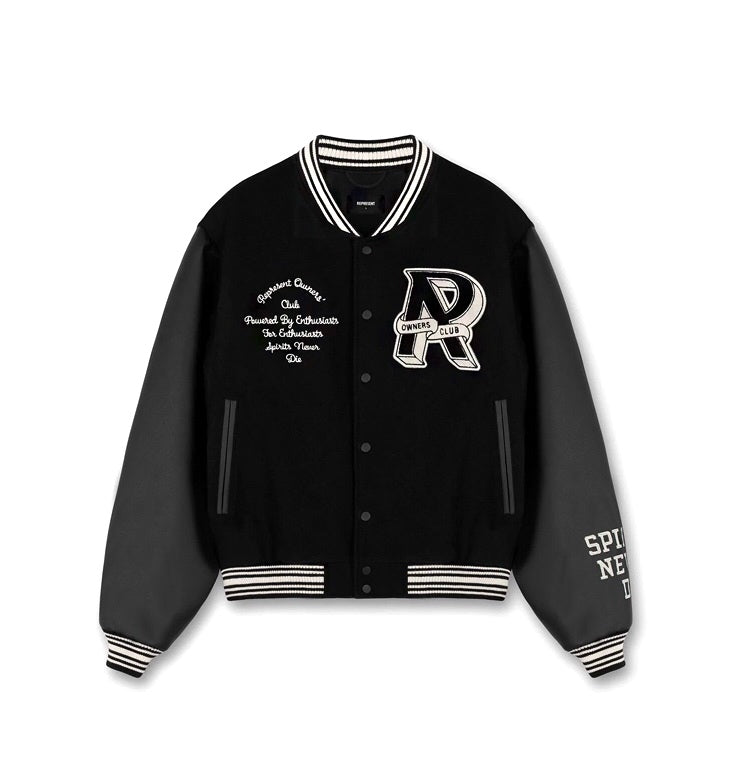 REPRESENT VARSITY JACKET ‘SPIRITS NEVER DIE’