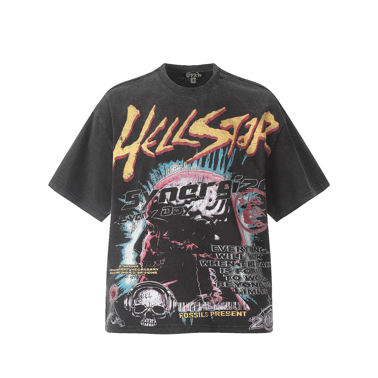 HELLSTARS ‘T-SHIRT VINTAGE BLACK’