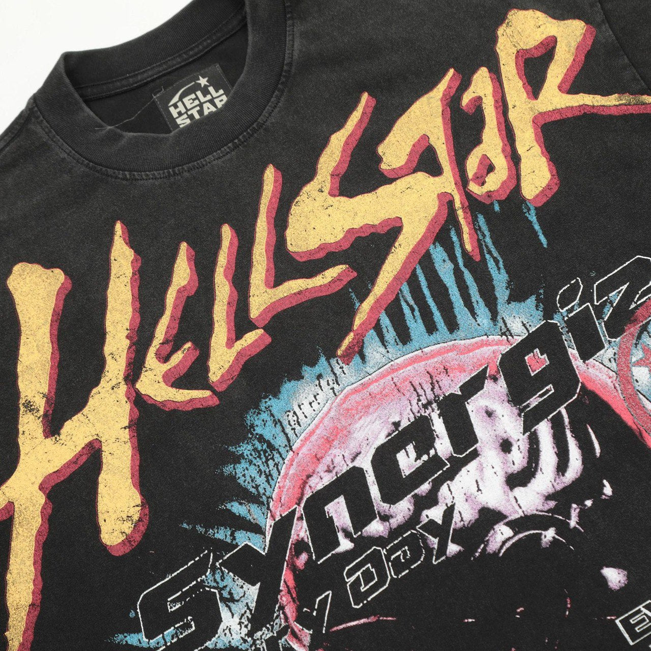 HELLSTARS ‘T-SHIRT VINTAGE BLACK’