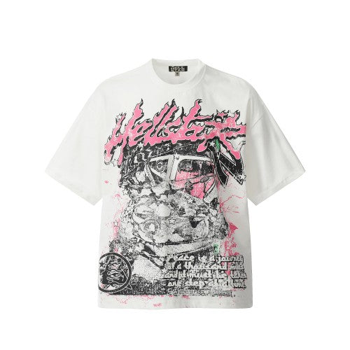 HELLSTAR ‘TSHIRT WHITE/PINK’