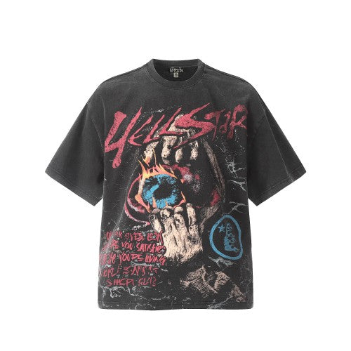 HELLSTAR ‘T-SHIRT VINTAGE BLACK/RED’