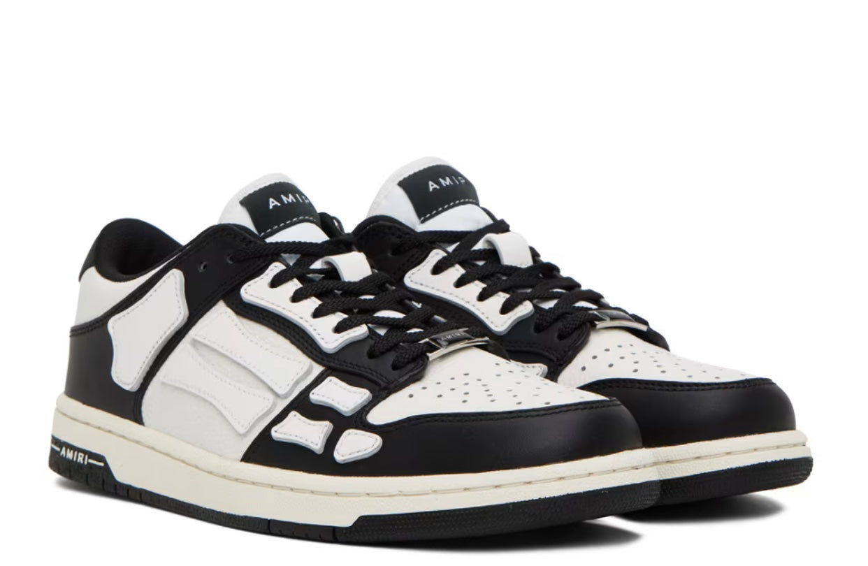 AMIRI BLACK-WHITE ‘SKEL TOP LOW’