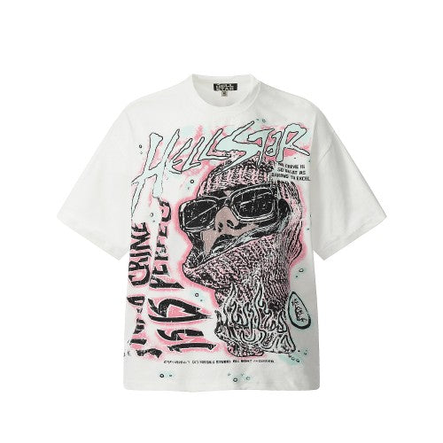 HELLSTAR ‘T-SHIRT WHITE/PINK’