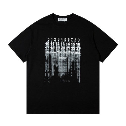 MAISON MARGIELA ‘EMBROIDERY T-SHIRT BLACK’