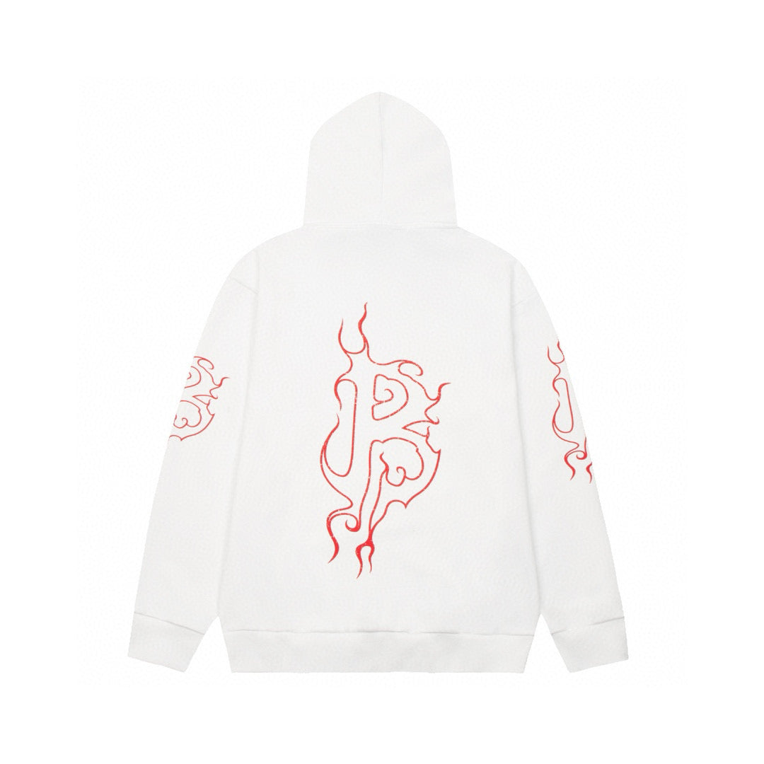 BALENCIAGA HOODIE ‘DARKWAVE ROUND IN WHITE’