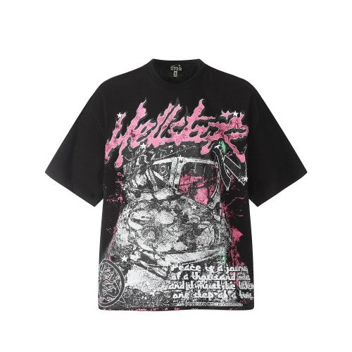 HELLSTAR ‘T-SHIRT BLACK/PINK’